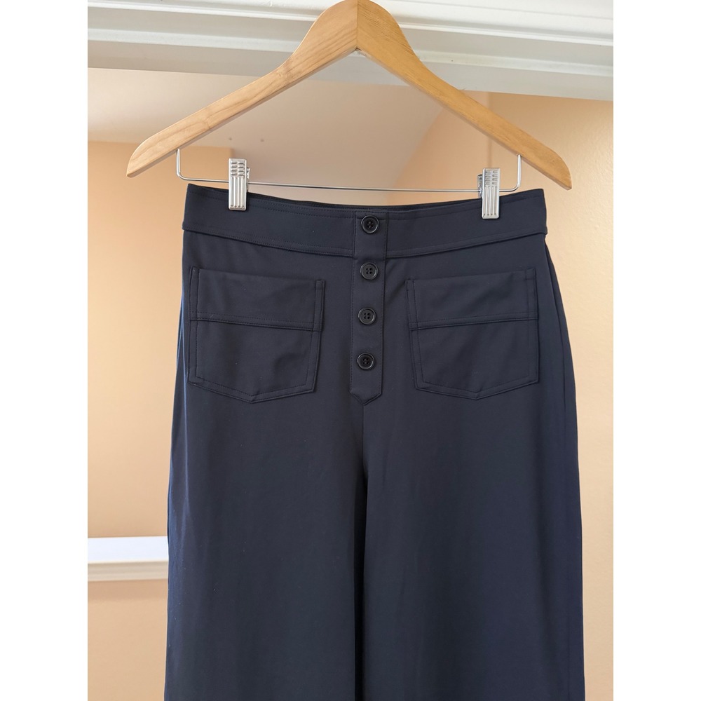 NWT Women's HALARA Black Stretch High Waisted Pockets Workwear Casual M Petite - Picture 4 of 6